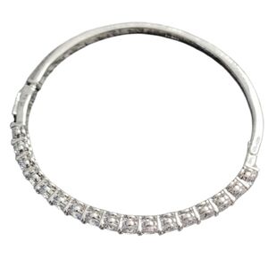 Believe By Brilliance Silver Plated CZ Bracelet Earrings Set